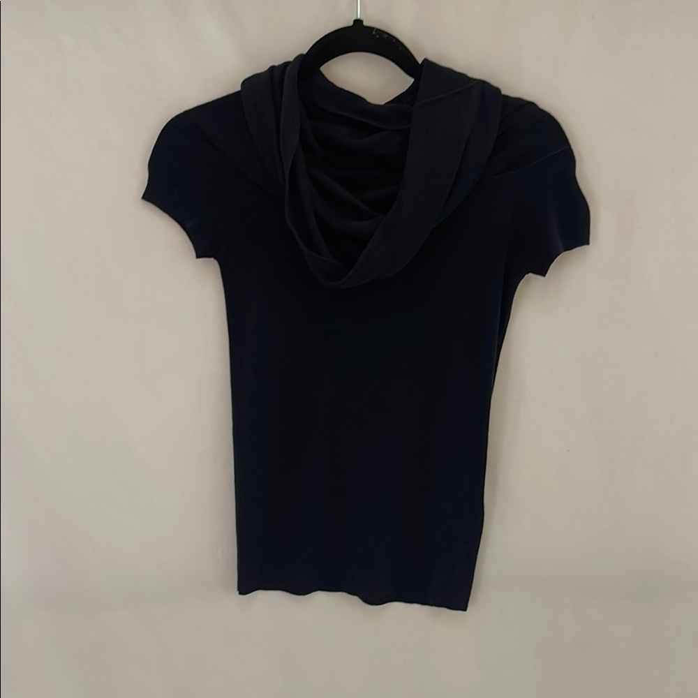 Black Short Sleeve Off The Shoulder Top